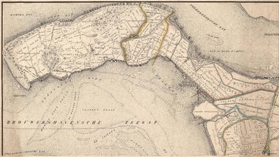 C19-15a Kaart van het eiland Goedereede en Overflakkee door P.J. Jonkers. (Het Westelijk gedeelte) en W.A.A. de Haan. ...